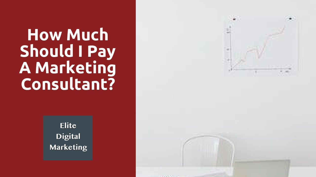 How Much Should I Pay A Marketing Consultant?